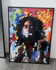 Plakat - Bob Marley grafisk look - Admen.dk