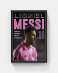Plakat - Messi nr. 10 - Inter Miami kunst - admen.dk