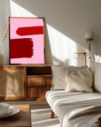 Plakat - Crimson Strokes