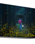 Canvas - Japanese kimono and sea of fireflies - Admen.dk
