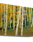 Canvas - Birch Trees GREEN - Admen.dk