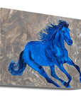 Canvas - Blue Horse - Admen.dk