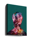 Canvas - Frida floral silhouette portrait - Admen.dk