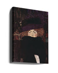 Canvas - Dame Mit Hut Und Federboa - Gustav Klimt - Admen.dk
