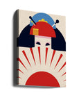 Canvas - Geisha Girl Retro Minimalist Design - Admen.dk