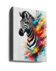 Canvas - Colorful Zebra