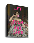 Canvas - Let Them Eat Cake, Bubble Gum Vintage Portrait