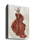 Canvas - Woman In A Red Striped Dress