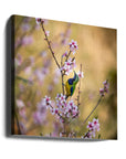 Canvas - Bird Whispering to the Peach Flower - Admen.dk