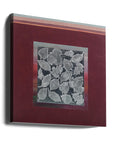 Canvas - Silver Leaves With Red Hi Res Maybe