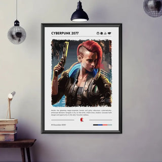 Plakat - Cyberpunk 2077 kunst - admen.dk
