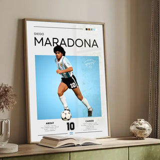 Plakat - Diego Maradona grafisk look - admen.dk
