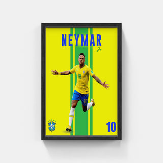 Plakat - Neymar Jr. i sejrdans - admen.dk