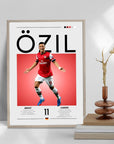 Plakat - Mesut Øzil grafisk look - Admen.dk