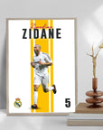 Plakat - Zinedine Zidane i jubel - Admen.dk