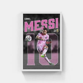 Plakat - Messi Inter Miami kunst - admen.dk