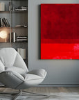 Canvas - Deep Red Abstraction