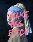 Plakat - Fake ass kvinde kunst - Admen.dk