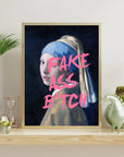 Plakat - Fake ass kvinde kunst - Admen.dk