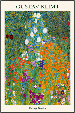 Plakat - Gustav Klimt - Cottage garden kunst - admen.dk