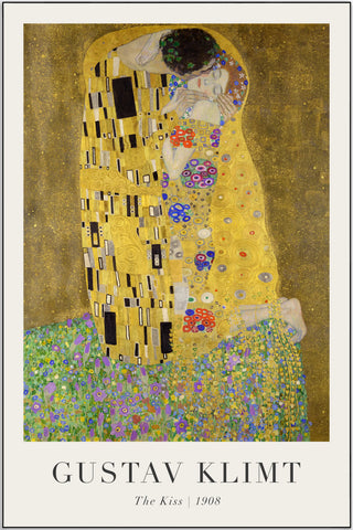 Plakat - Gustav Klimt - The Kiss - admen.dk