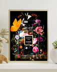 Plakat - Chanel Coco Noir, flower kunst - Admen.dk