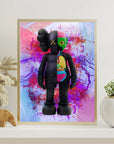 Plakat - Kaws i half body kunst - Admen.dk