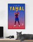 Plakat - Lamine Yamal i farver