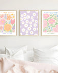 Plakat - Lilly lilla - Flower market - admen.dk