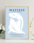 Plakat - Matisse - Berggruen & Cie light blue kunst - Admen.dk