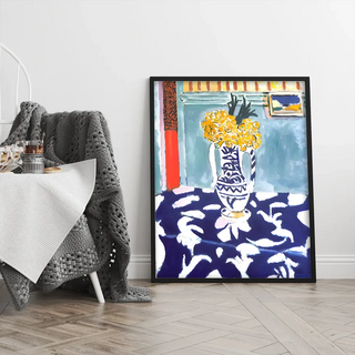Plakat - Matisse - Blå vase kunst - admen.dk