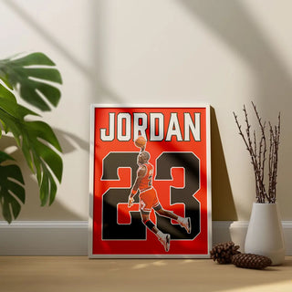 Plakat - Michael Jordan nr. 23 - admen.dk