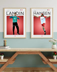 Plakat - Niklas Landin grafisk look - Admen.dk