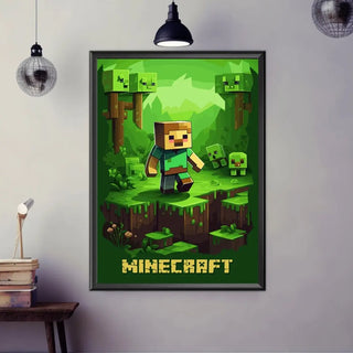Plakat - Minecraft kunst - admen.dk