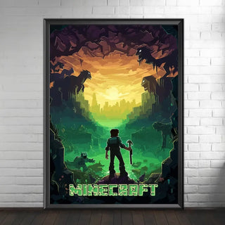 Plakat - Minecraft verden - admen.dk