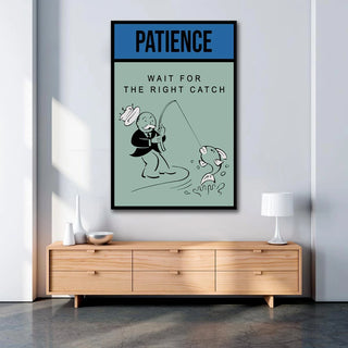 Plakat - Patience citat - admen.dk