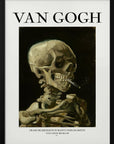 Plakat - Head of a skeleton with a burning cigarette - Admen.dk