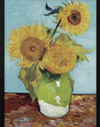 Plakat - Vase With Three Sunflowers - Admen.dk