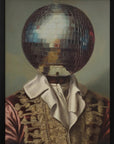 Plakat - DiscoHead King / Altered Collage Art - Admen.dk