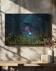 Canvas - Japanese kimono and sea of fireflies - Admen.dk