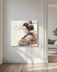 Canvas - Japan World Watercolor Painting (12) - Admen.dk