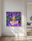 Canvas - Frida in Purple flowers - Admen.dk