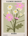 Plakat - Flower Market Rome - Admen.dk