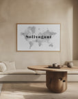 Plakat - Solivagant world map