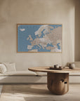 Poster - Amias detailed map of Europe