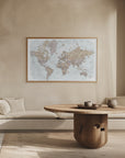 Plakat - Calista world map in Spanish