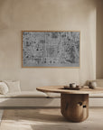 Poster - Gray map of Kyoto