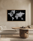 Plakat - Eban world map in Spanish