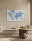 Plakat - Parlan high detail world map