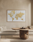 Plakat - Rossie world map in Spanish